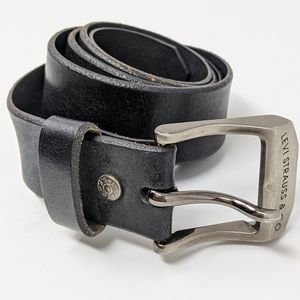 Levi &  Strauss Italian Black Leather Belt